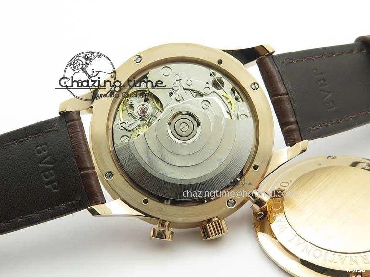 MIROTIME 0821 Portuguese Chrono RG IW371480 ZF 1:1 Best Edition White Dial On Brown Leather Strap A7750 V HighPerformance 7266